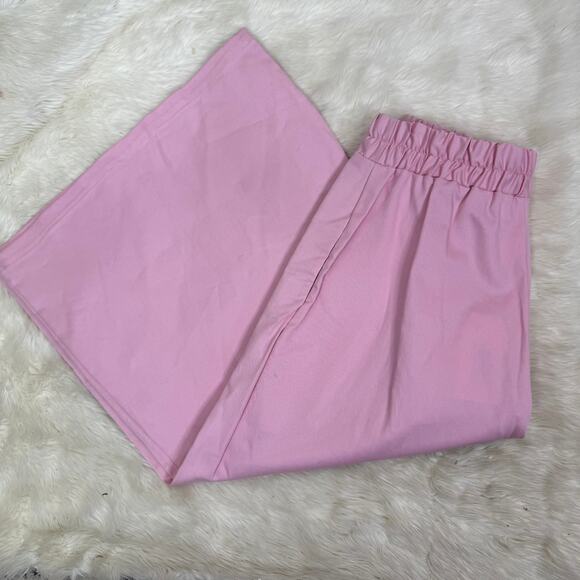 Taylor Jay  Cotton Culotte Her Edition Pink Pants Size S NWT - Picture 8 of 11